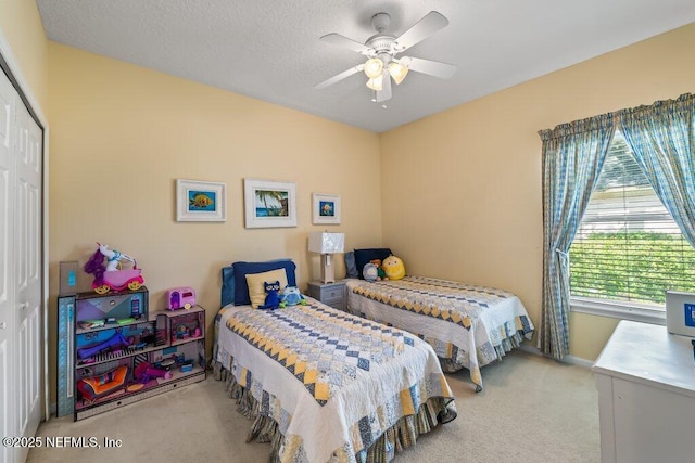 1341 Honeysuckle Dr, Saint Johns, FL 32259 - bedroom with carpet flooring, multiple windows, and a closet