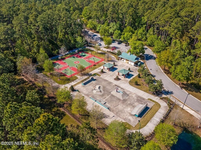 1341 Honeysuckle Dr, Saint Johns, FL 32259 - bird's eye view of a heavily wooded area