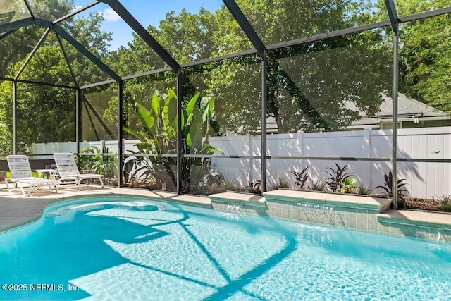 1341 Honeysuckle Dr, Saint Johns, FL 32259 - view of pool featuring glass enclosure and a patio