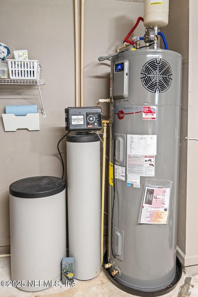 1341 Honeysuckle Dr, Saint Johns, FL 32259 - utility room with electric water heater