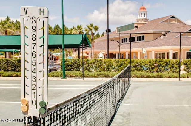 view of tennis court