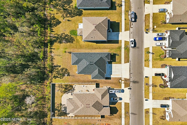 drone / aerial view with a residential view