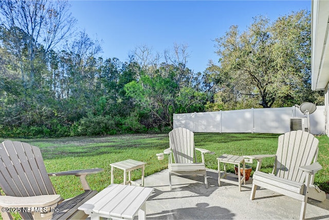 view of patio / terrace with fence