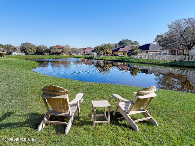 view of water feature