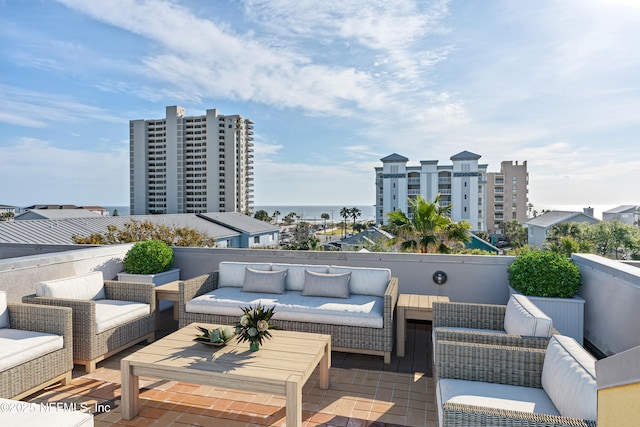 1811 2nd St N, Jacksonville Beach, FL 32250 - view of patio featuring an outdoor living space