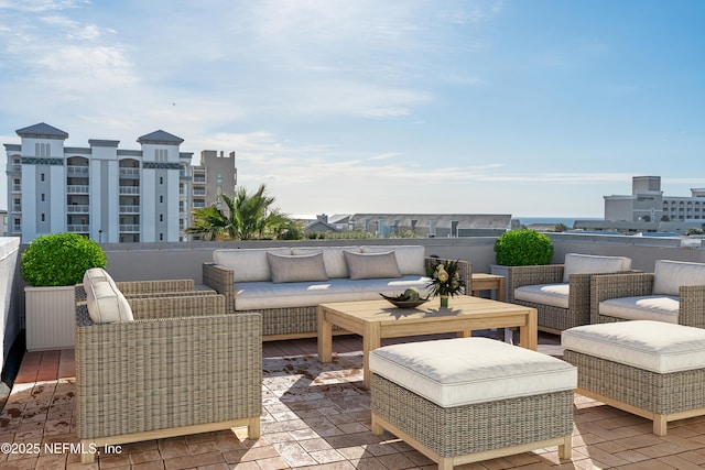 1811 2nd St N, Jacksonville Beach, FL 32250 - view of patio with an outdoor living space