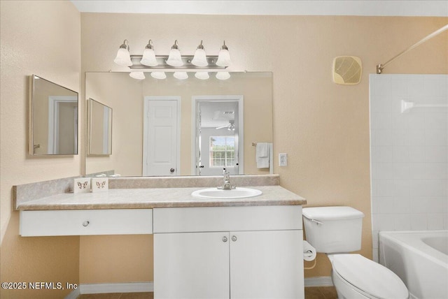 10961 Burnt Mill Rd Unit 1135, Jacksonville, FL 32256 - full bath with toilet, vanity, and shower / washtub combination