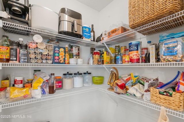 view of pantry