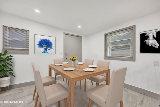 6099 Milligan Rd, Keystone Heights, FL 32656 - dining room featuring recessed lighting and baseboards
