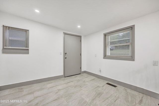 6099 Milligan Rd, Keystone Heights, FL 32656 - unfurnished room with recessed lighting, baseboards, and visible vents