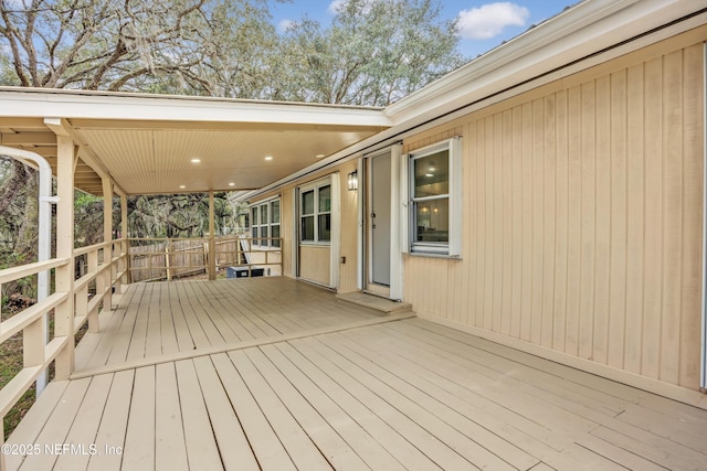 6099 Milligan Rd, Keystone Heights, FL 32656 - view of wooden deck