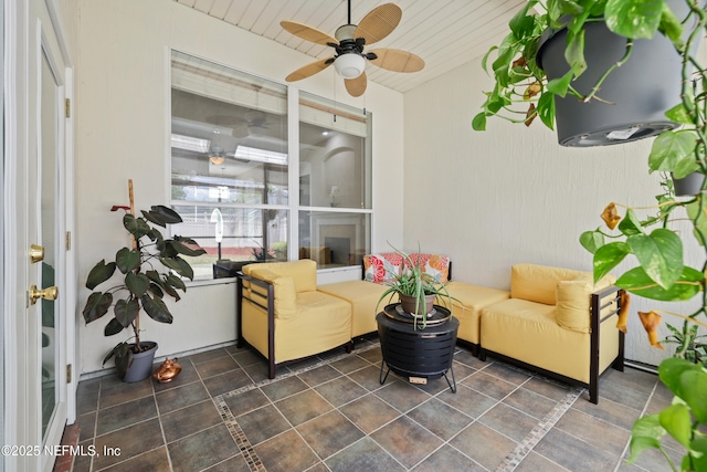 view of sunroom