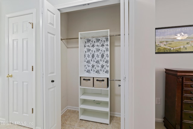 view of closet