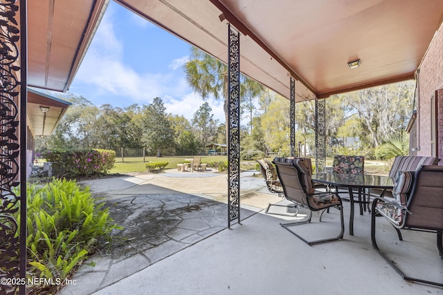 view of patio / terrace with outdoor dining space