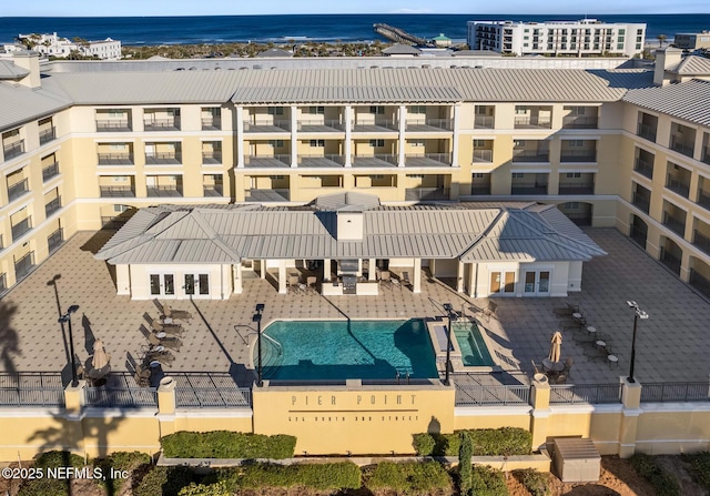525 3rd St N Unit 210, Jacksonville Beach, FL 32250 - aerial view with a water view
