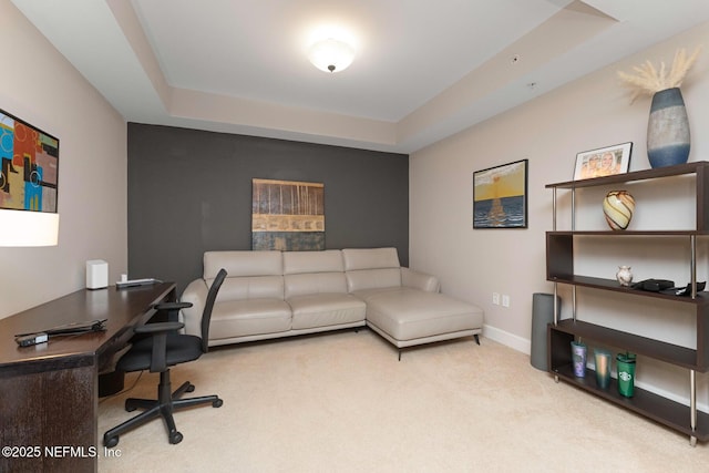 525 3rd St N Unit 210, Jacksonville Beach, FL 32250 - carpeted office space featuring a tray ceiling and baseboards
