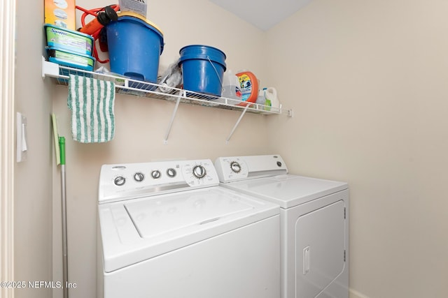 525 3rd St N Unit 210, Jacksonville Beach, FL 32250 - laundry room with laundry area and separate washer and dryer