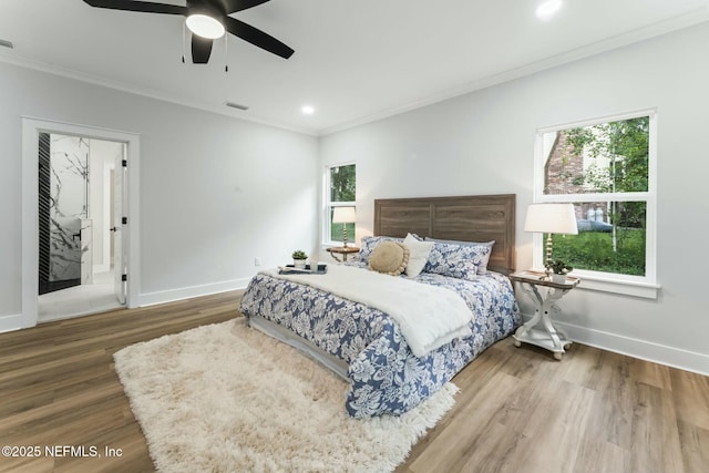 85172 Southern Creek Blvd, Fernandina Beach, FL 32034 - bedroom with visible vents, ornamental molding, and baseboards