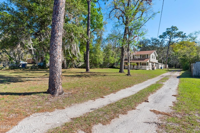 view of street with driveway