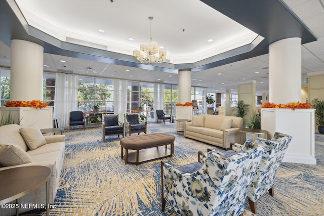 13706 Wm Davis Pkwy, Jacksonville, FL 32224 - common area with ornamental molding and recessed lighting