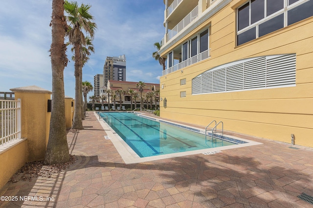pool featuring a patio