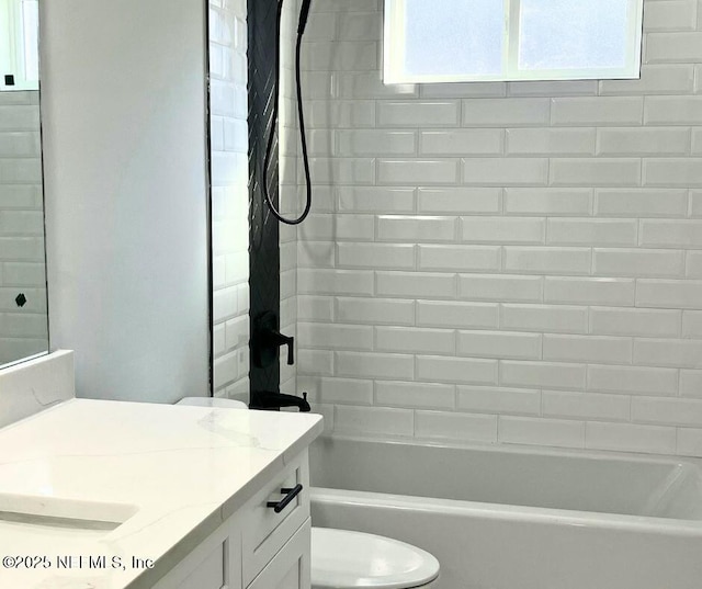 85084 Southern Creek Blvd, Fernandina Beach, FL 32034 - full bath with vanity, shower / bathtub combination, and toilet