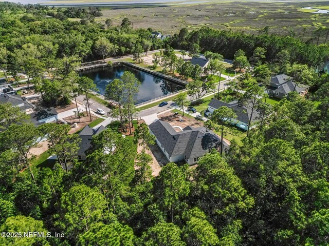 85118 Southern Creek Blvd, Fernandina Beach, FL 32034 - aerial view with a water view and a wooded view