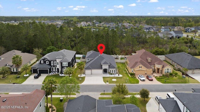 1074 Spanish Bay Ct, Orange Park, FL 32065 - drone / aerial view featuring a residential view