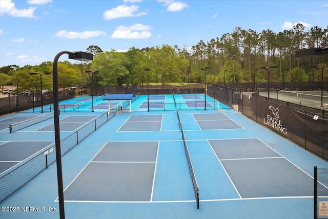 1074 Spanish Bay Ct, Orange Park, FL 32065 - view of tennis court featuring fence