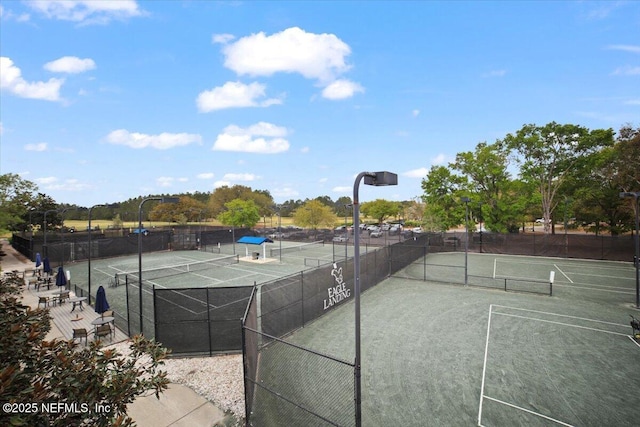 1074 Spanish Bay Ct, Orange Park, FL 32065 - view of tennis court with fence