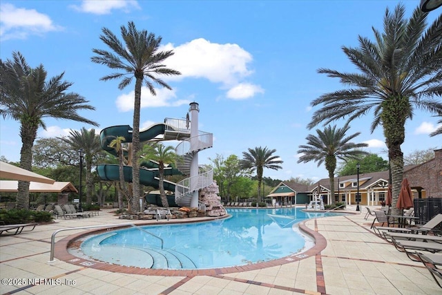 1074 Spanish Bay Ct, Orange Park, FL 32065 - pool featuring fence and a patio area