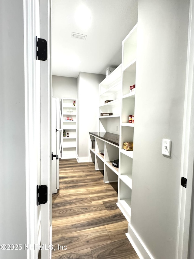 pantry with visible vents