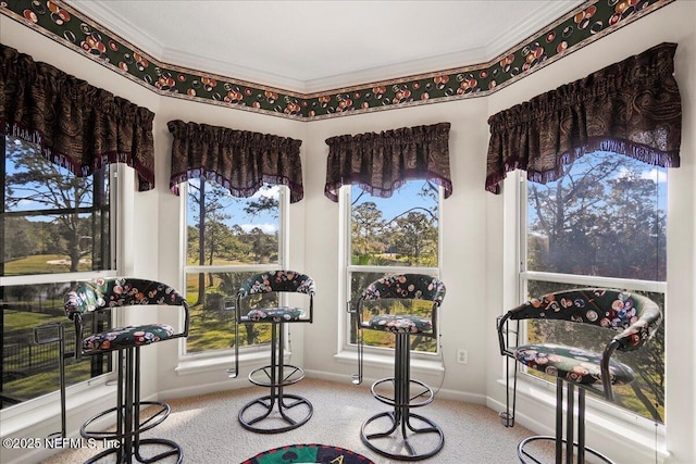 view of sunroom / solarium