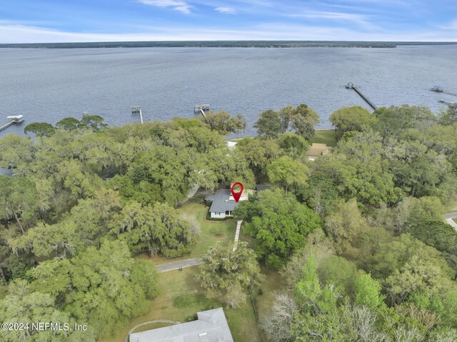 3079 Anderson Rd, Green Cove Springs, FL 32043 - drone / aerial view with a water view