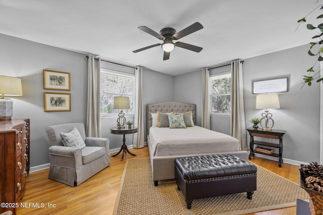 3079 Anderson Rd, Green Cove Springs, FL 32043 - bedroom with ceiling fan, baseboards, and wood finished floors