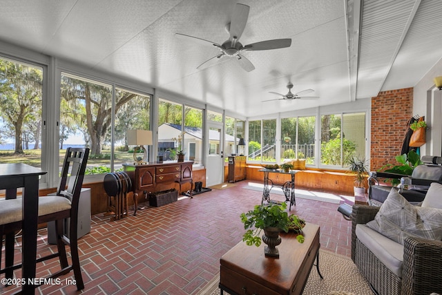 3079 Anderson Rd, Green Cove Springs, FL 32043 - sunroom / solarium with outdoor lounge area and ceiling fan
