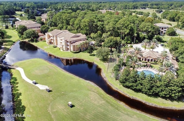 615 Fairway Dr Unit 202, Saint Augustine, FL 32084 - aerial view of a nearby body of water, a golf club, and a forest