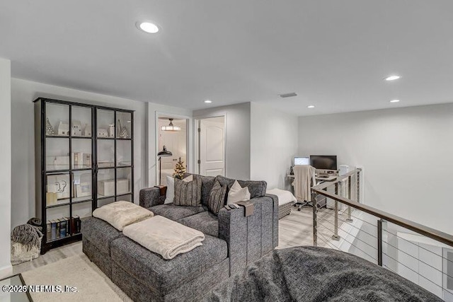 726 Spinnakers Reach Dr Unit 726, Ponte Vedra Beach, FL 32082 - living area featuring recessed lighting and light wood-type flooring