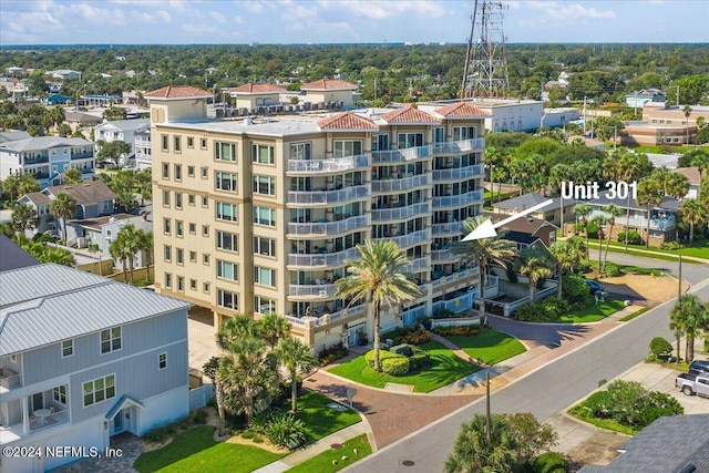 116 19th Ave N Unit 301, Jacksonville Beach, FL 32250 - bird's eye view