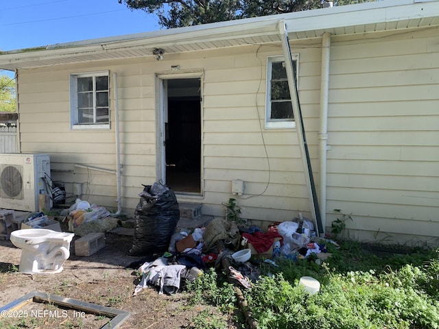 7823 Berry Ave, Jacksonville, FL 32211 - view of exterior entry with ac unit