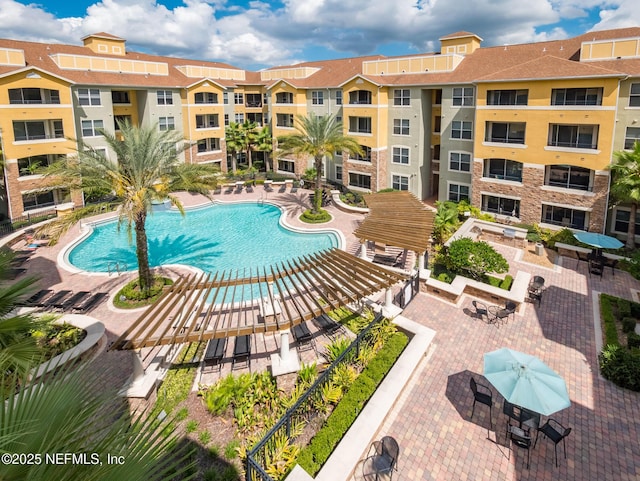 8539 Gate Pkwy W Unit 628, Jacksonville, FL 32216 - view of swimming pool with a patio area