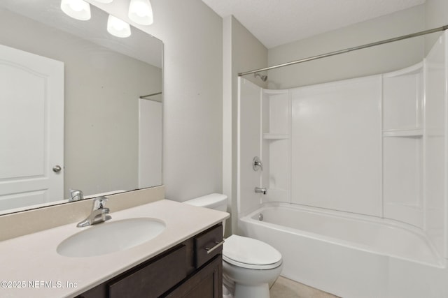 79 Boulder Rock Way, Saint Augustine, FL 32092 - bathroom featuring toilet, vanity, washtub / shower combination, and tile patterned flooring