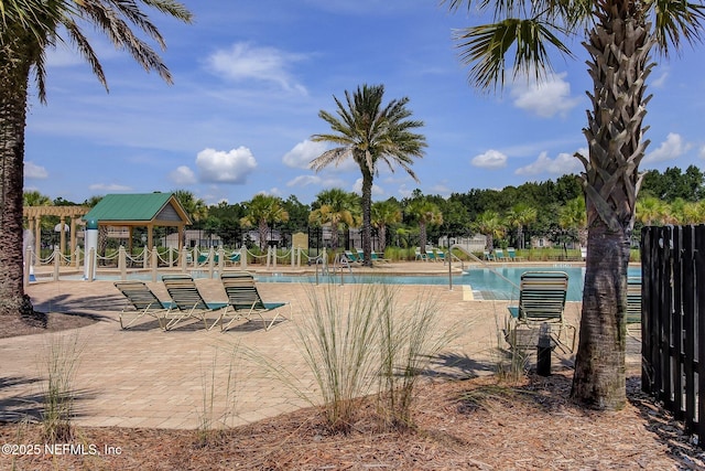 79 Boulder Rock Way, Saint Augustine, FL 32092 - community pool featuring a gazebo and a patio