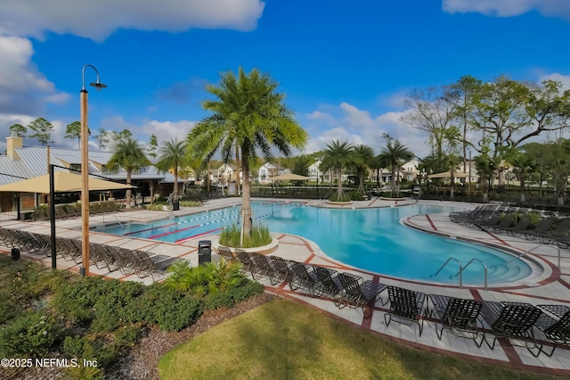 community pool featuring a patio