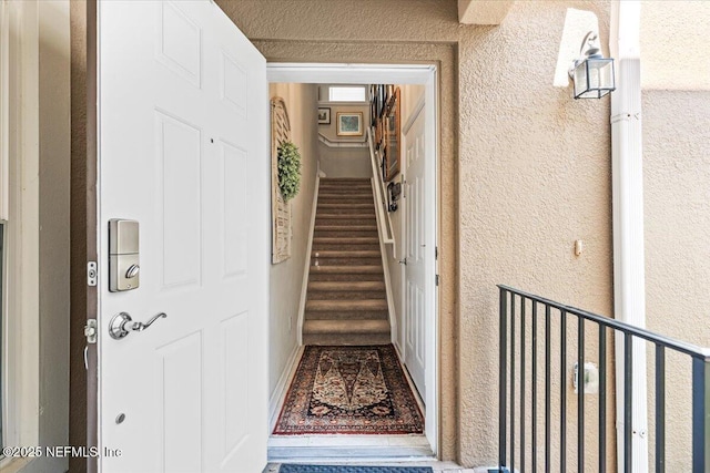 11856 Surfbird Cir Unit 41E, Jacksonville, FL 32256 - doorway to property with stucco siding