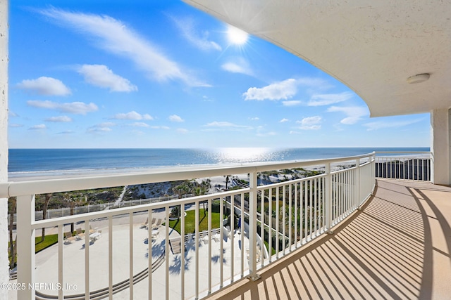 1601 Ocean Dr S Unit 410, Jacksonville Beach, FL 32250 - balcony with view of water and beach