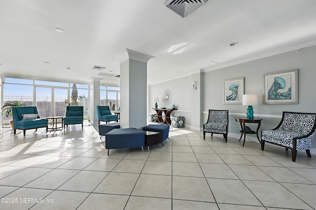 1601 Ocean Dr S Unit 410, Jacksonville Beach, FL 32250 - common area featuring crown molding