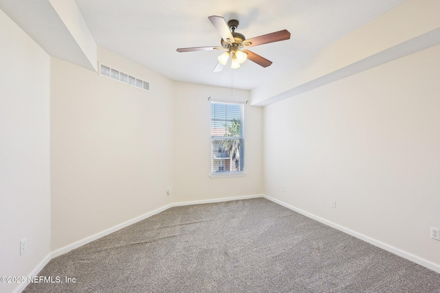10435 Midtown Pkwy Unit 448, Jacksonville, FL 32246 - carpeted spare room with baseboards, a ceiling fan, and visible vents