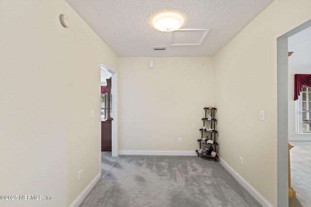 5398 Laurie Ln, Middleburg, FL 32068 - hall featuring carpet floors, a textured ceiling, and baseboards
