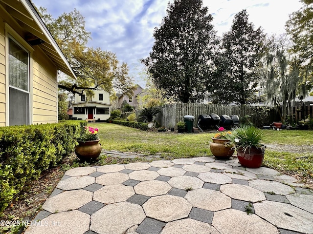 view of patio / terrace with fence